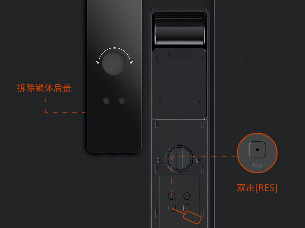 恢复出厂设置示意图